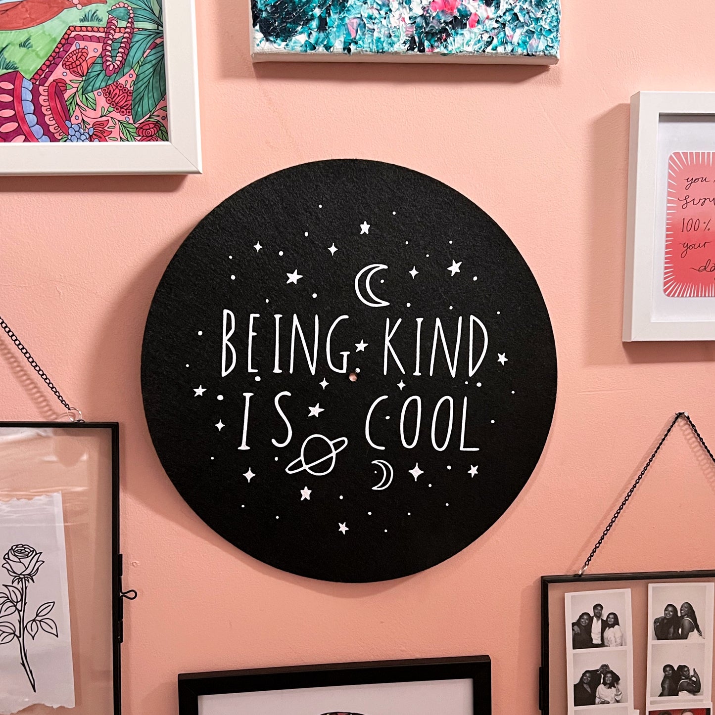 being kind is cool slipmat / wall decor