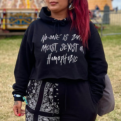 hate is taught hoodie - black