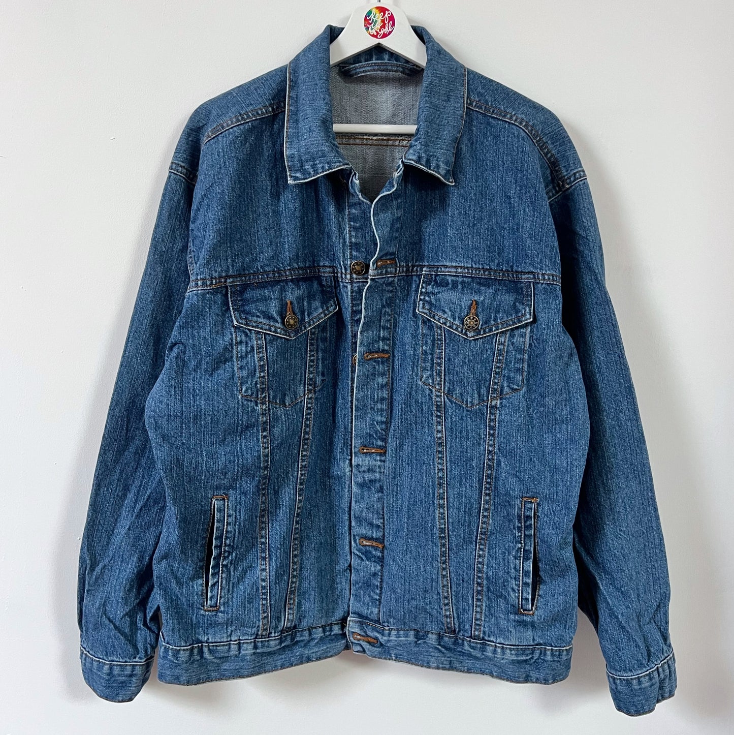 kind heart, fierce mind, brave spirit denim jacket