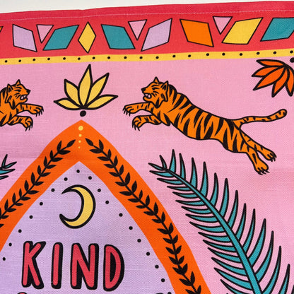 kind heart, fierce mind, brave spirit wall hanging