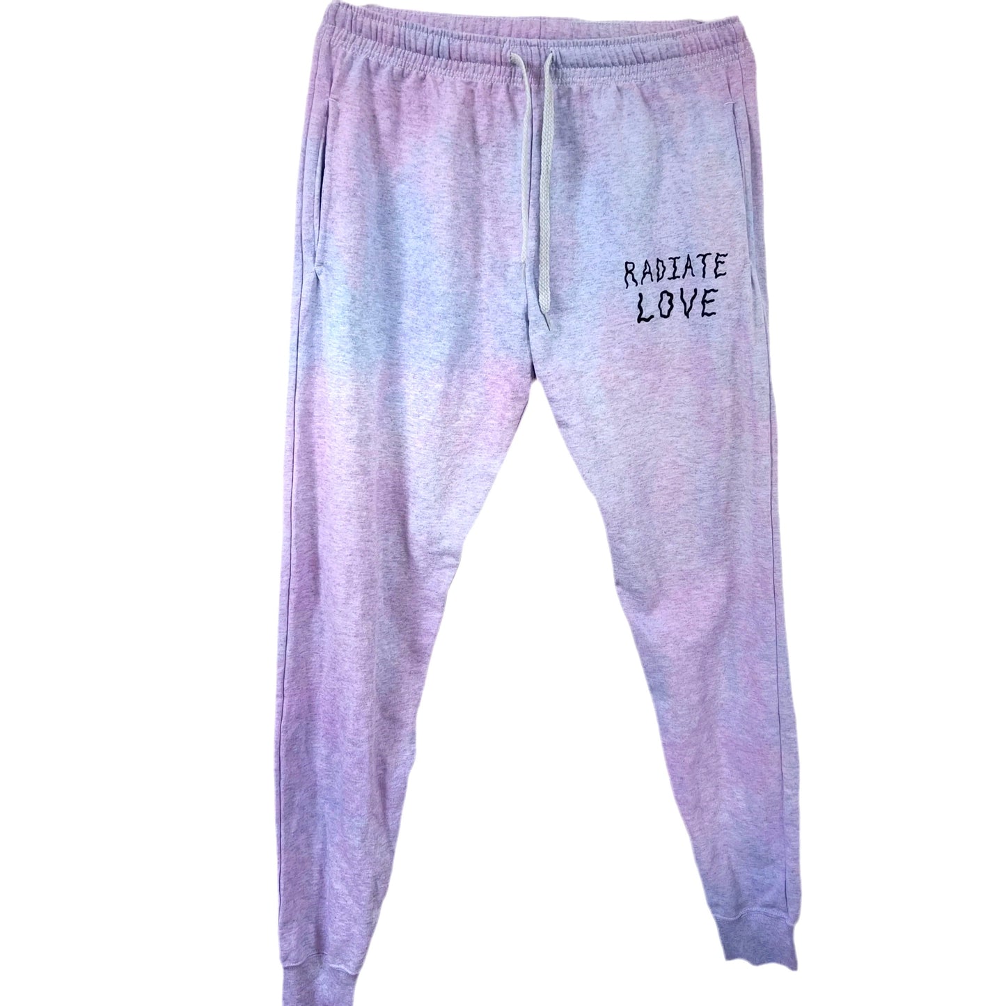 radiate love pastel tie dye lounge pants