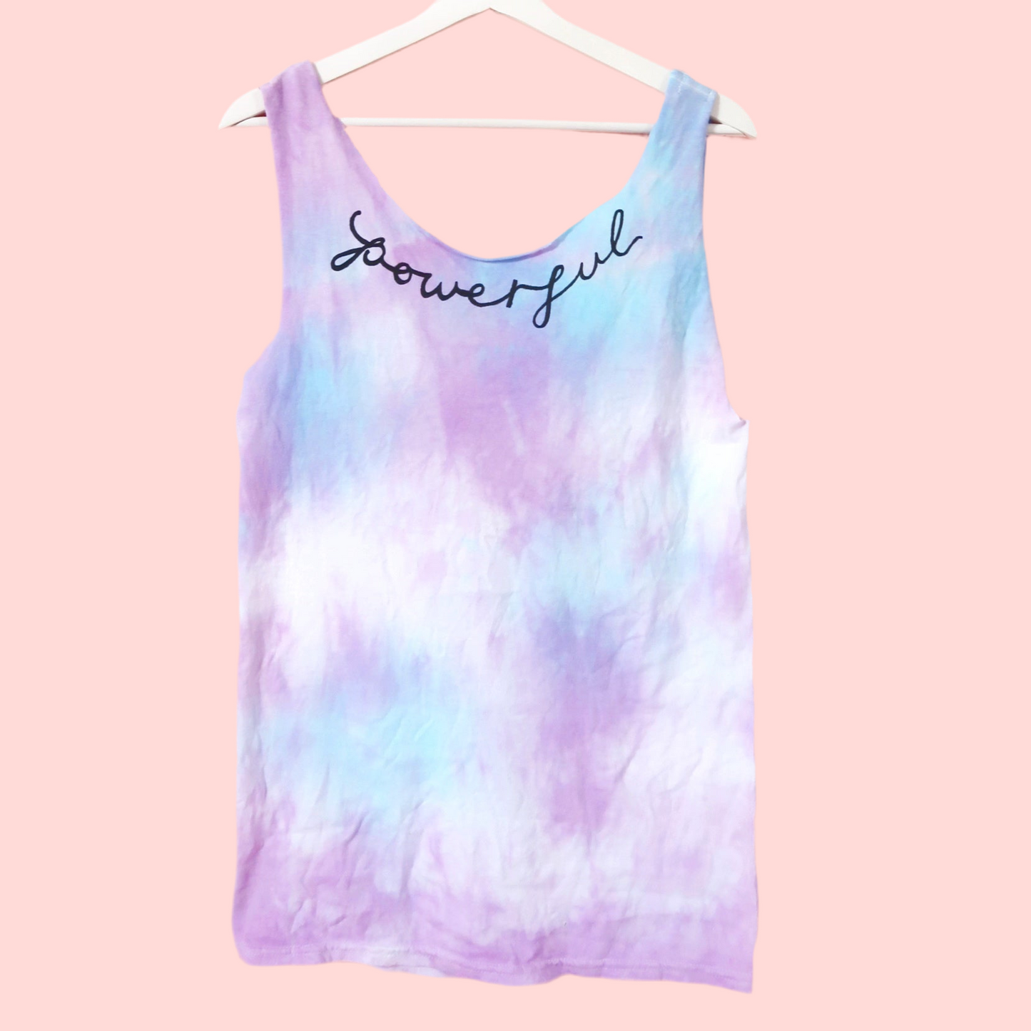 powerful tie dye vest top - v.2