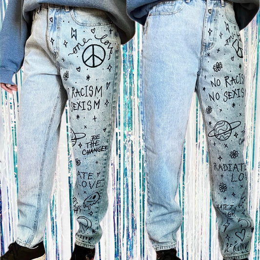 scrawl jeans