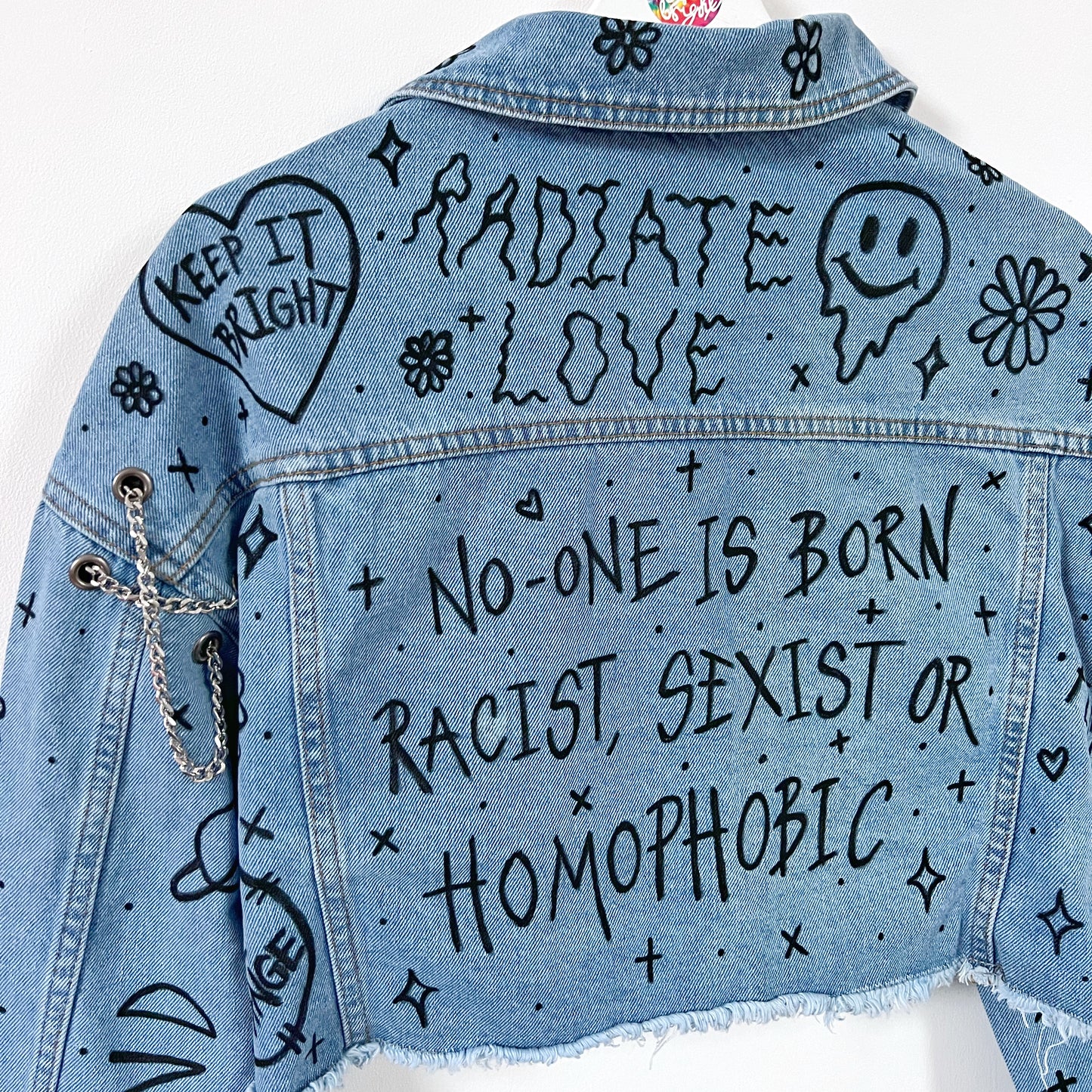 the ‘heart on sleeve’ denim jacket