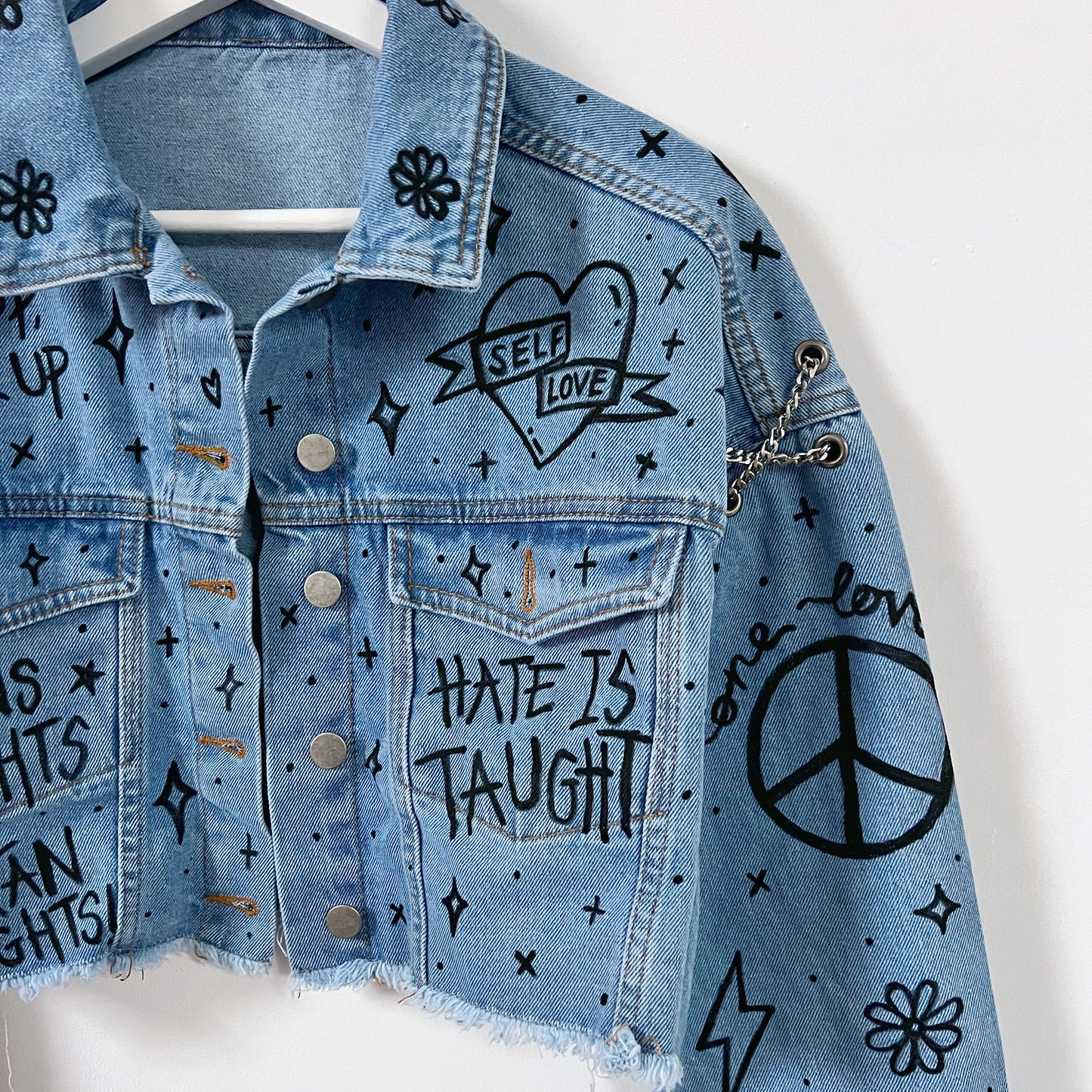 the ‘heart on sleeve’ denim jacket