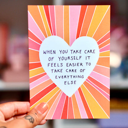 take care of yourself - A6 print