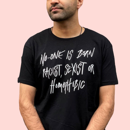 hate is taught t-shirt - black