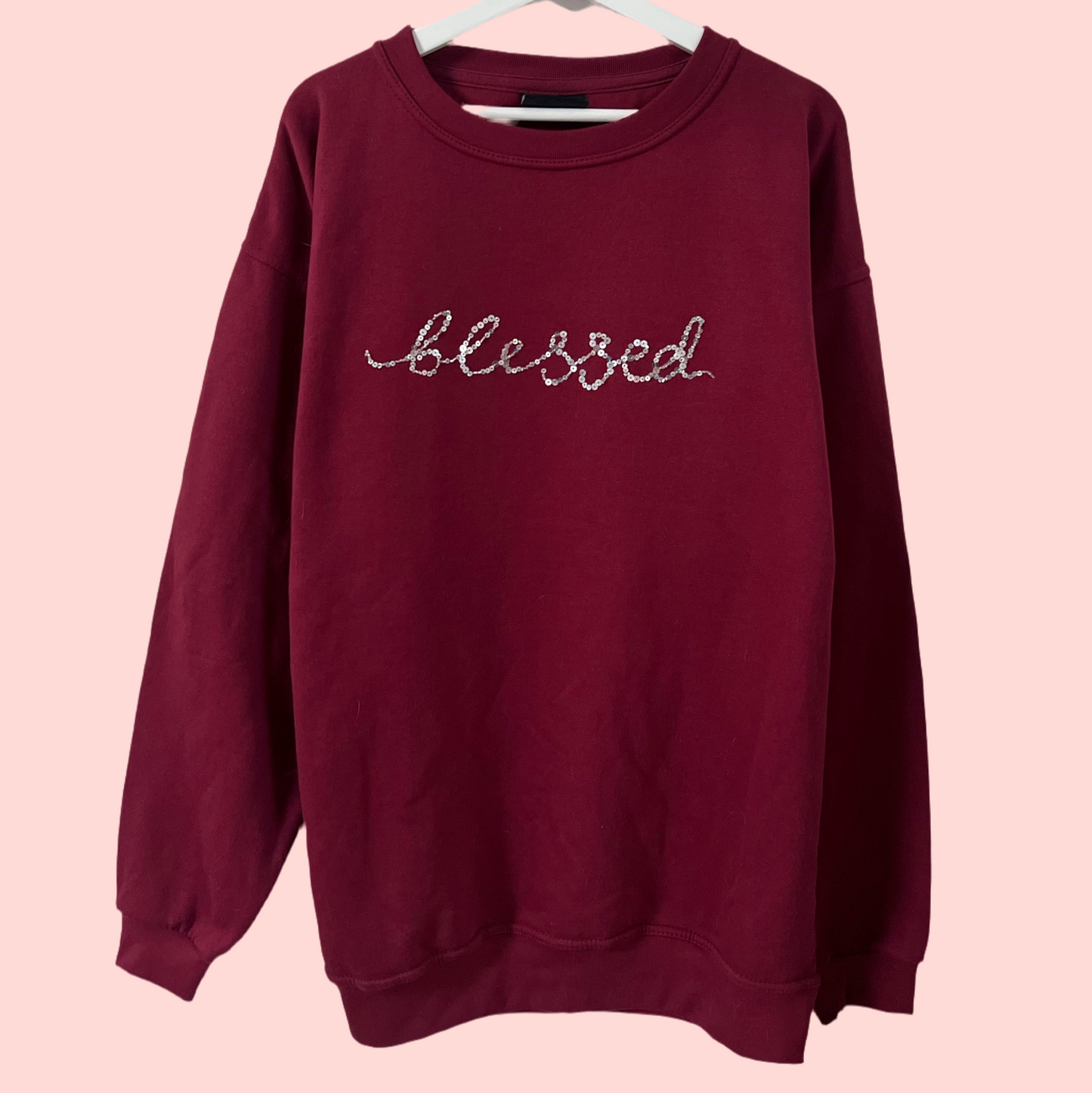 blessed embellished sweatshirt