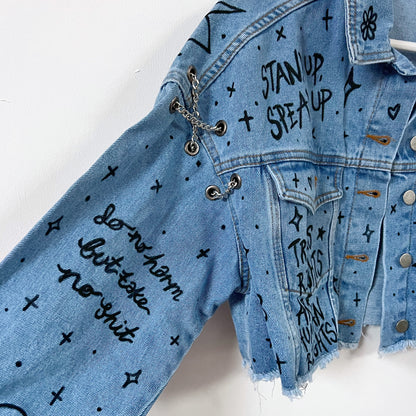 the ‘heart on sleeve’ denim jacket