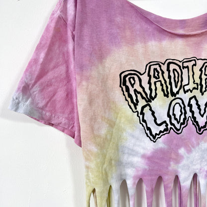 radiate love tie-dye tassel top - pastel fade