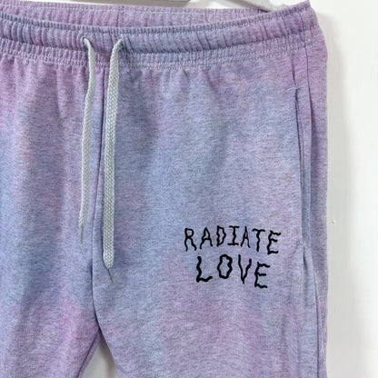 radiate love pastel tie dye lounge pants