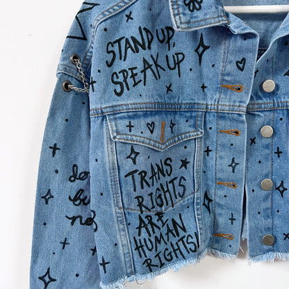 the ‘heart on sleeve’ denim jacket