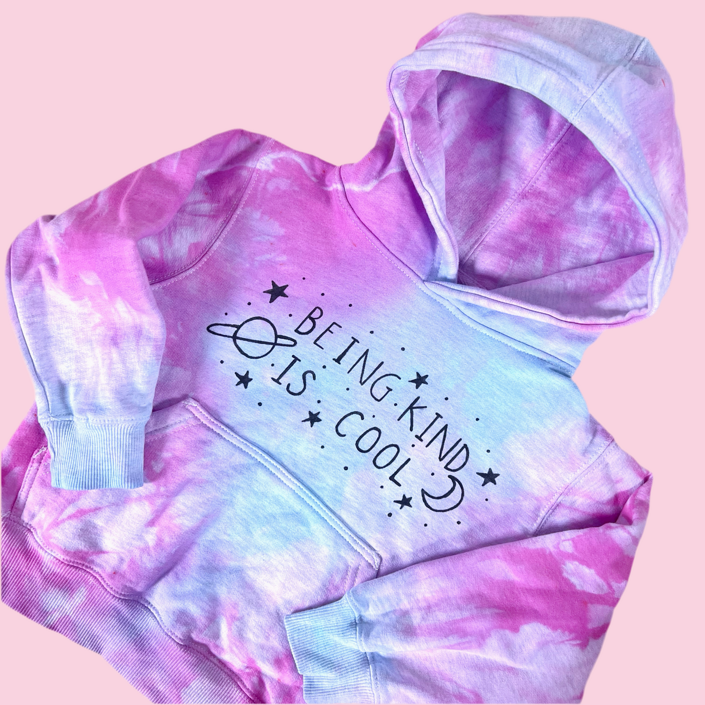 kids being kind is cool hoodie - tie dye