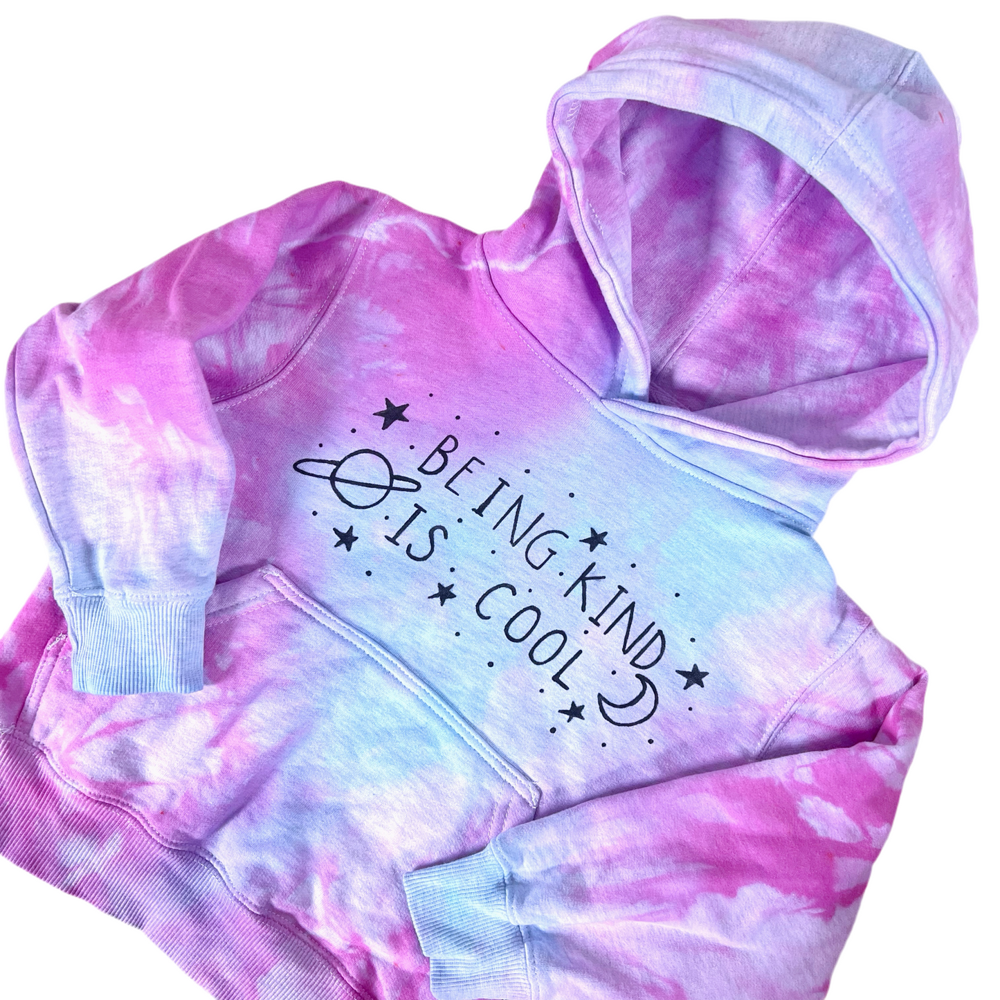 kids being kind is cool hoodie - tie dye