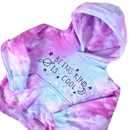 kids being kind is cool hoodie - tie dye