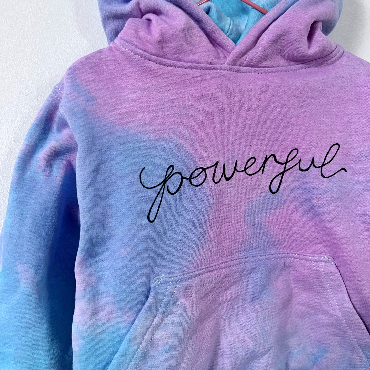 kids powerful hoodie - tie dye