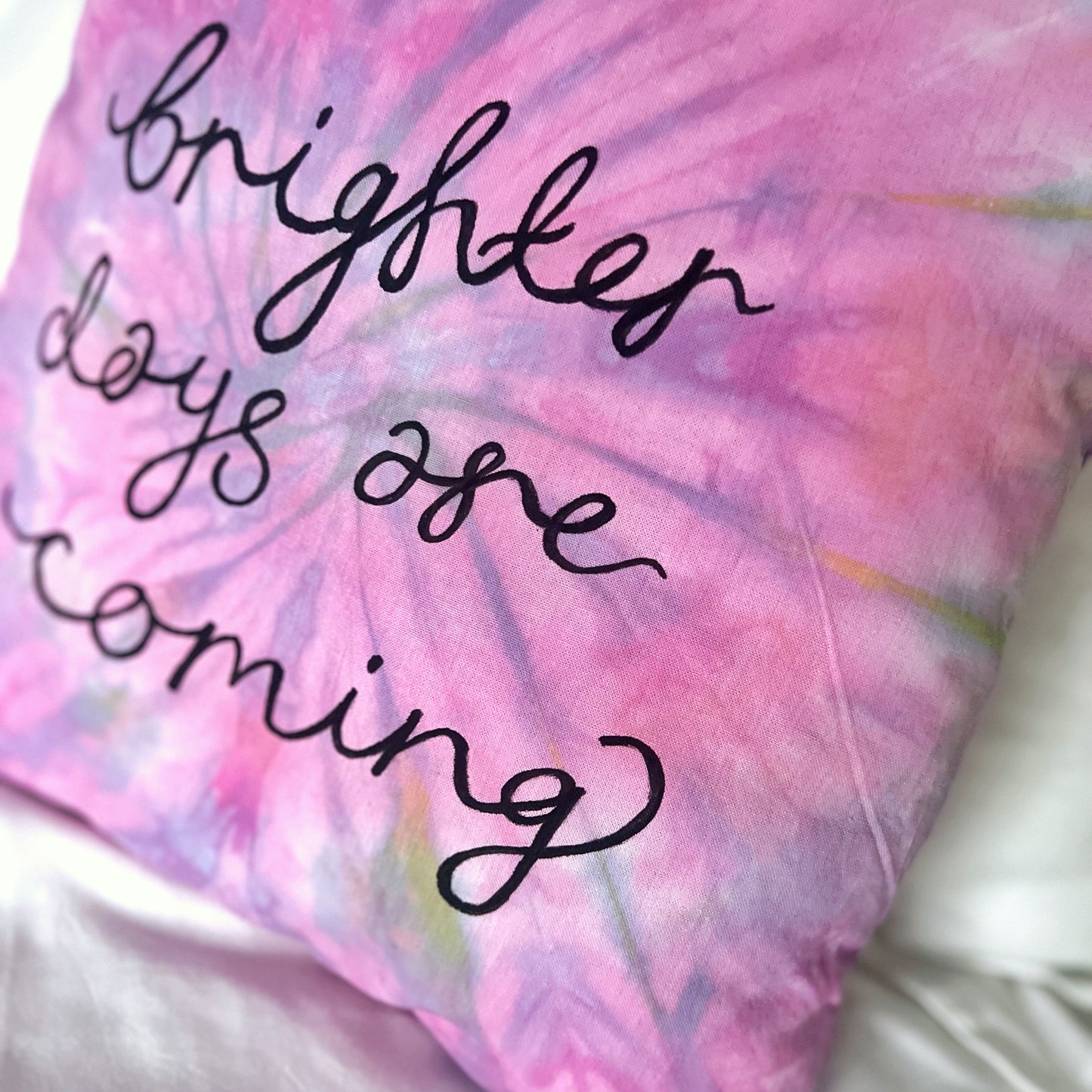 brighter days are coming cushion