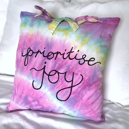 prioritise joy cushion