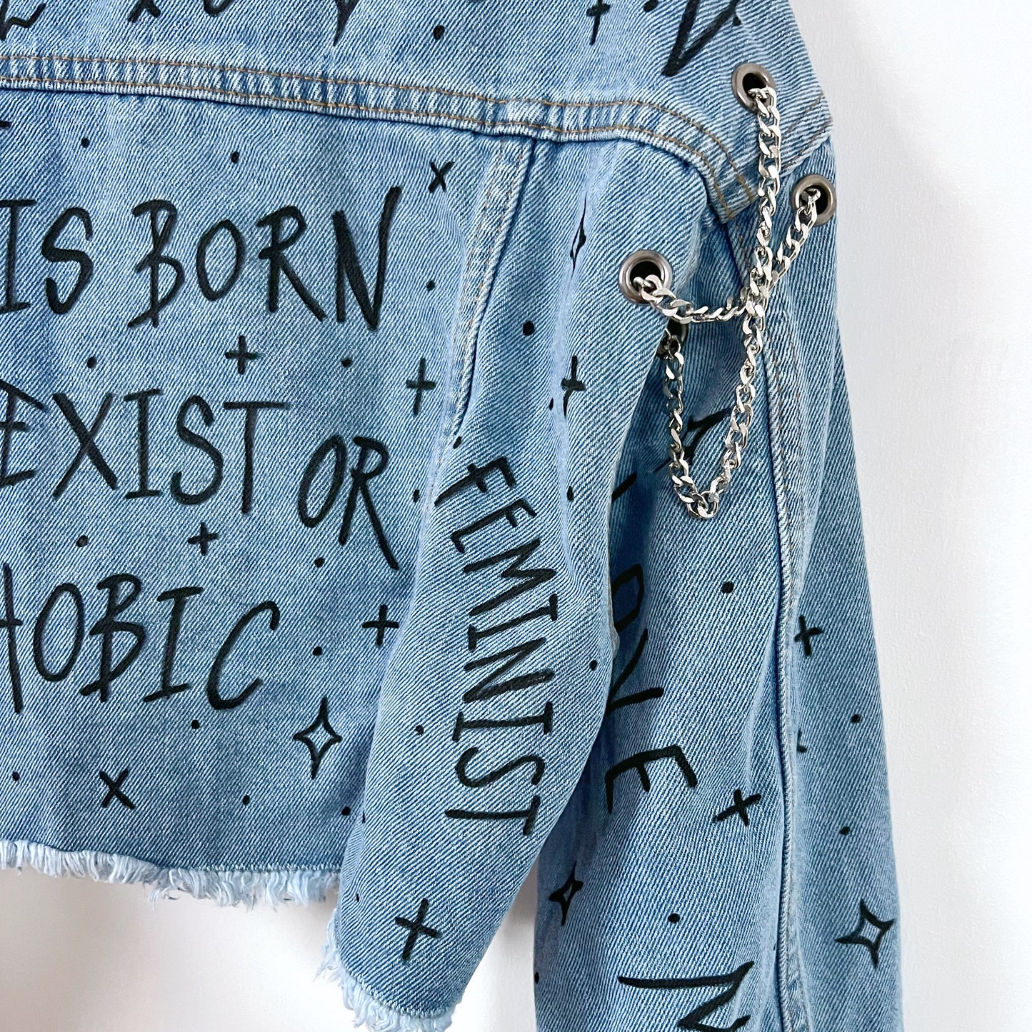 the ‘heart on sleeve’ denim jacket