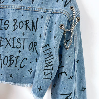 the ‘heart on sleeve’ denim jacket