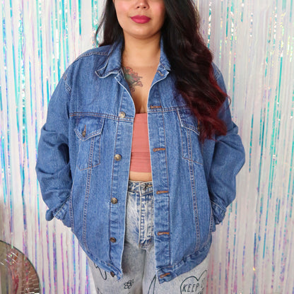 kind heart, fierce mind, brave spirit denim jacket