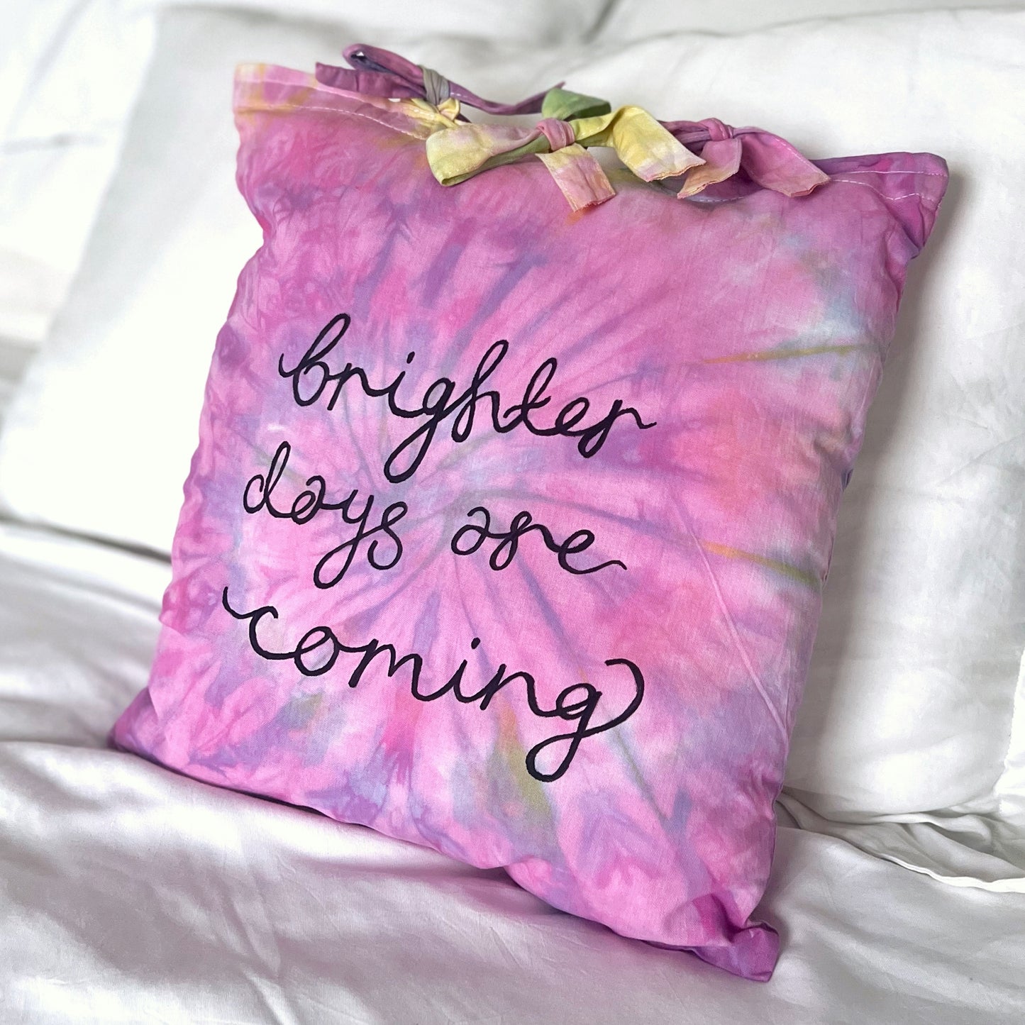 brighter days are coming cushion