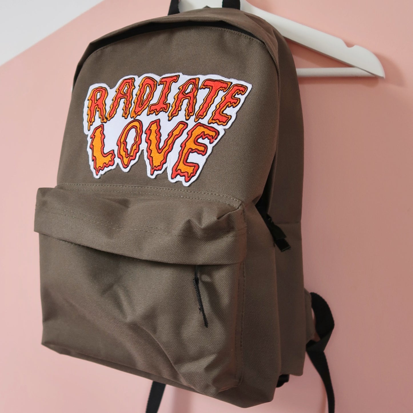 radiate love backpack - khaki green