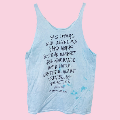 success tie dye vest top