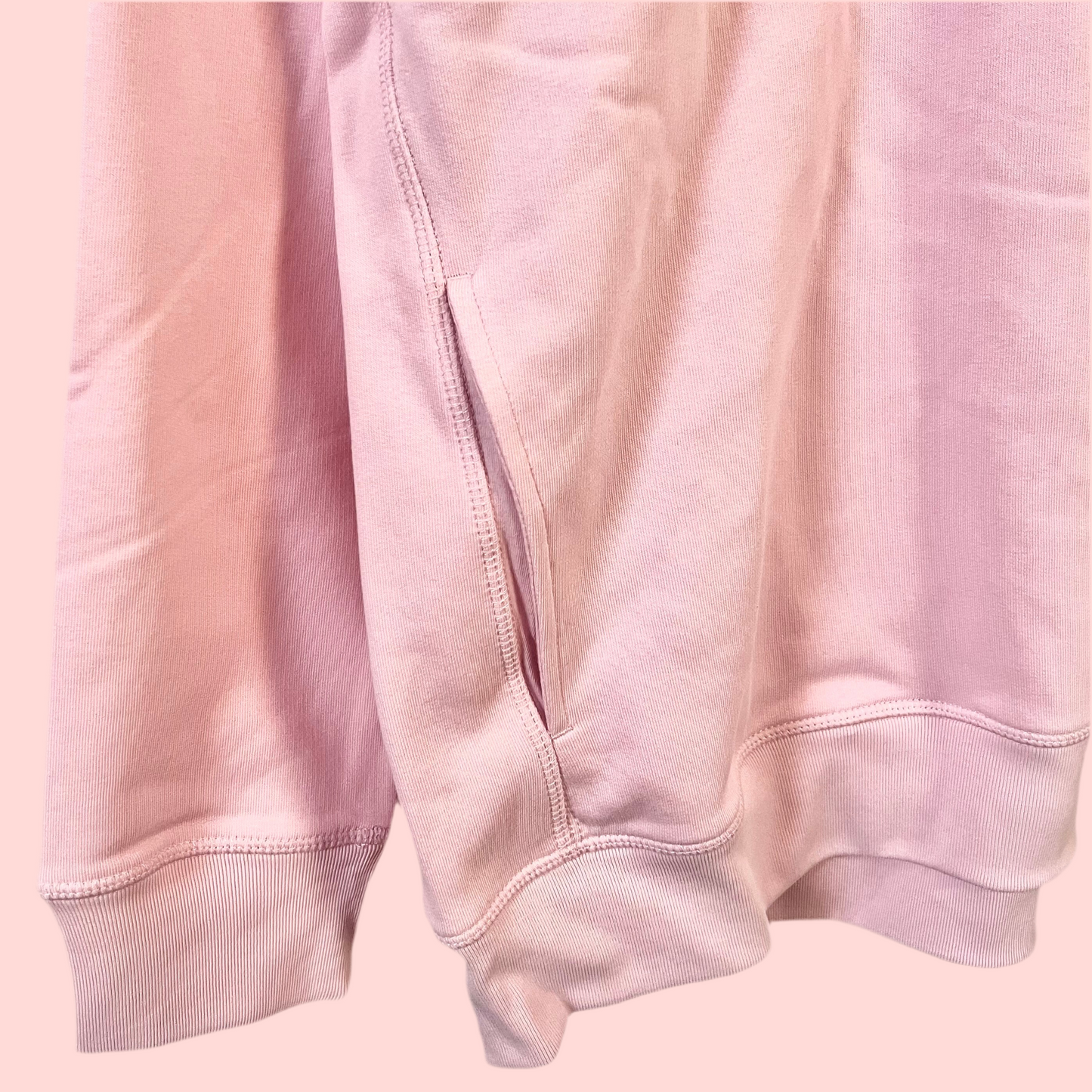 radiate love embroidered hoodie - pink