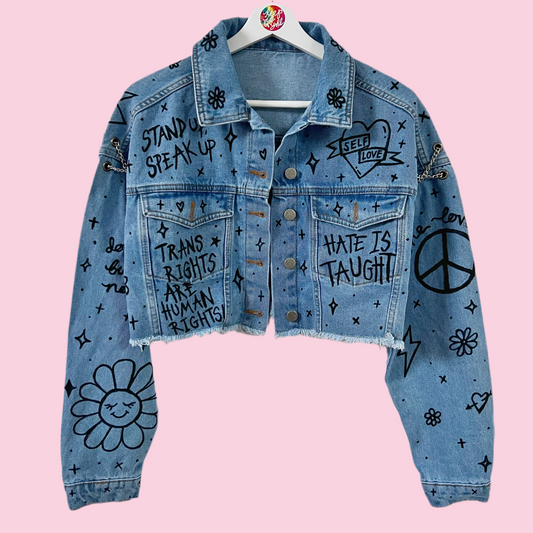 the ‘heart on sleeve’ denim jacket