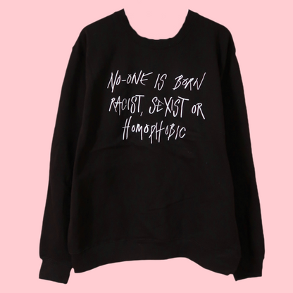 hate is taught sweatshirt - black