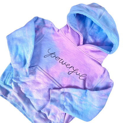 kids powerful hoodie - tie dye