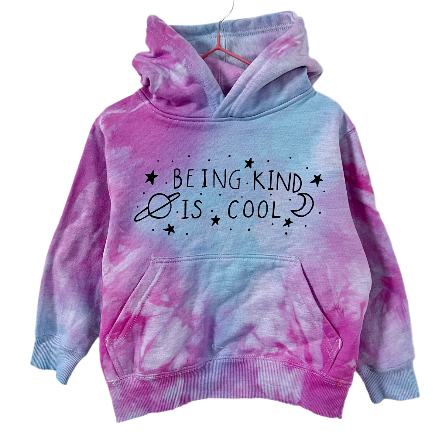 kids being kind is cool hoodie - tie dye