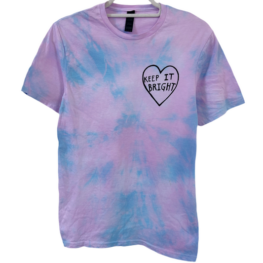 keep it bright tie-dye t-shirt