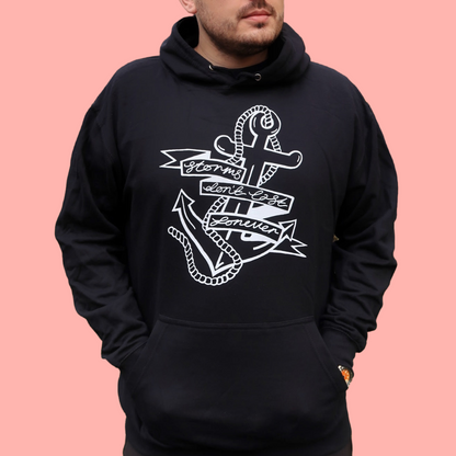 storms don't last forever hoodie - black