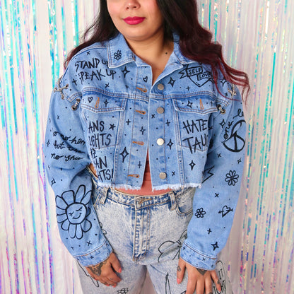 the ‘heart on sleeve’ denim jacket