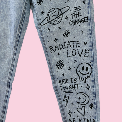 scrawl jeans