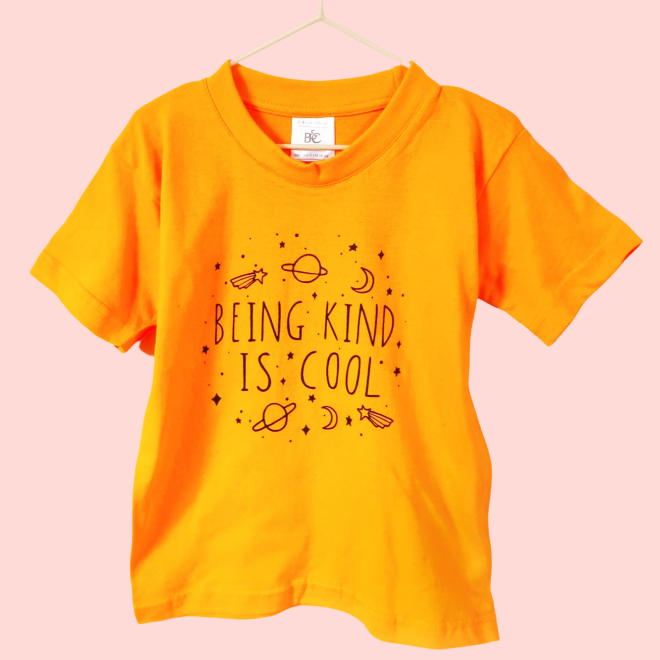 kids being kind is cool t-shirt - yellow