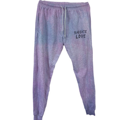 radiate love pastel tie dye lounge pants