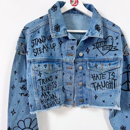 the ‘heart on sleeve’ denim jacket