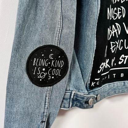 stand up, speak up denim jacket