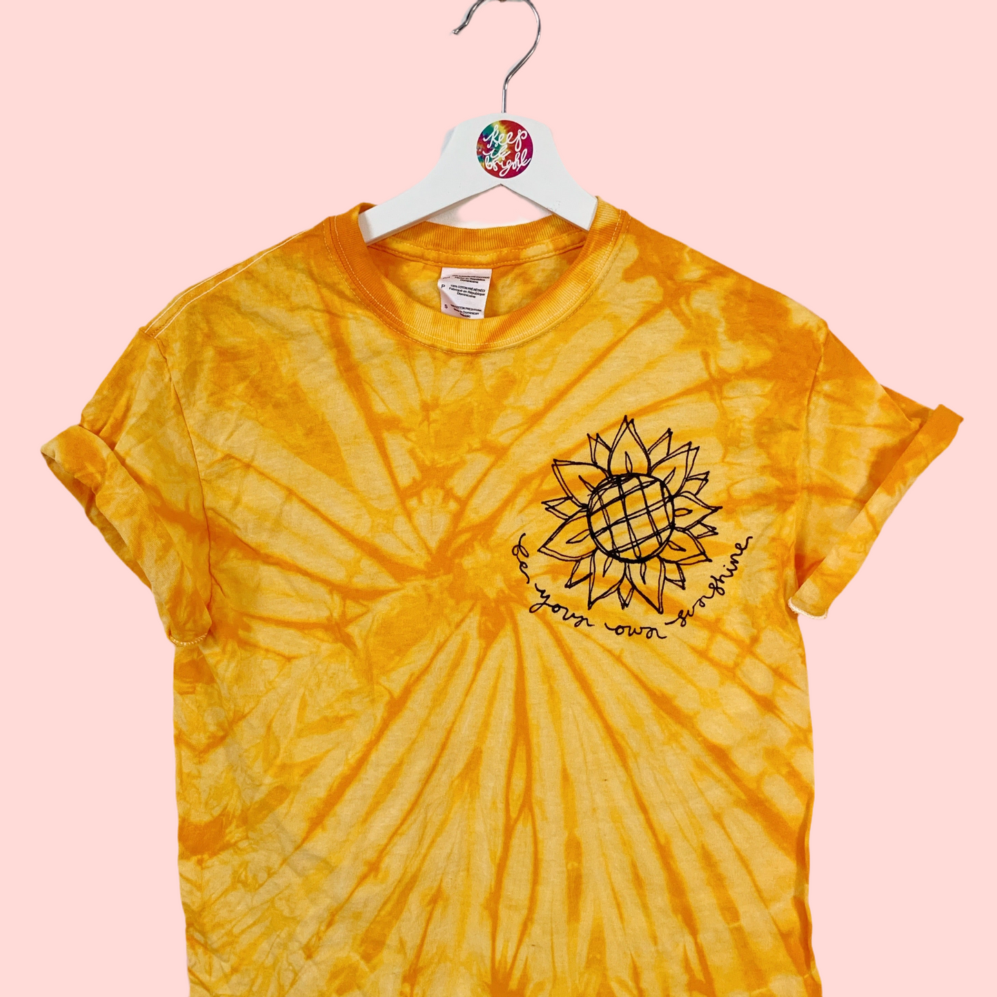 be your own sunshine tie-dye t-shirt