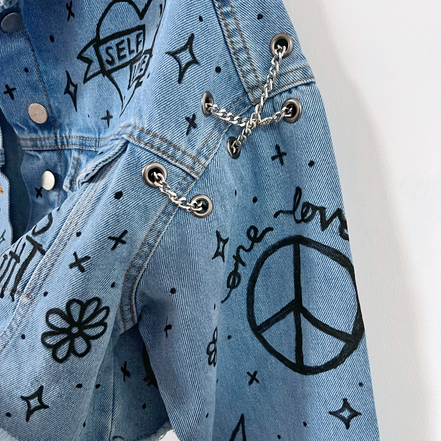 the ‘heart on sleeve’ denim jacket