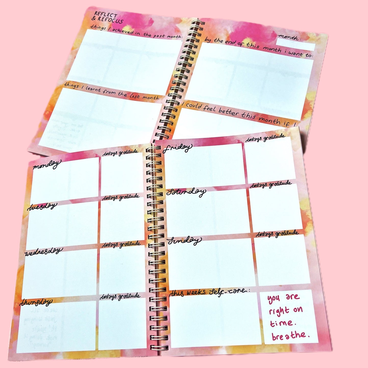 the keep it bright diary | dateless weekly planner