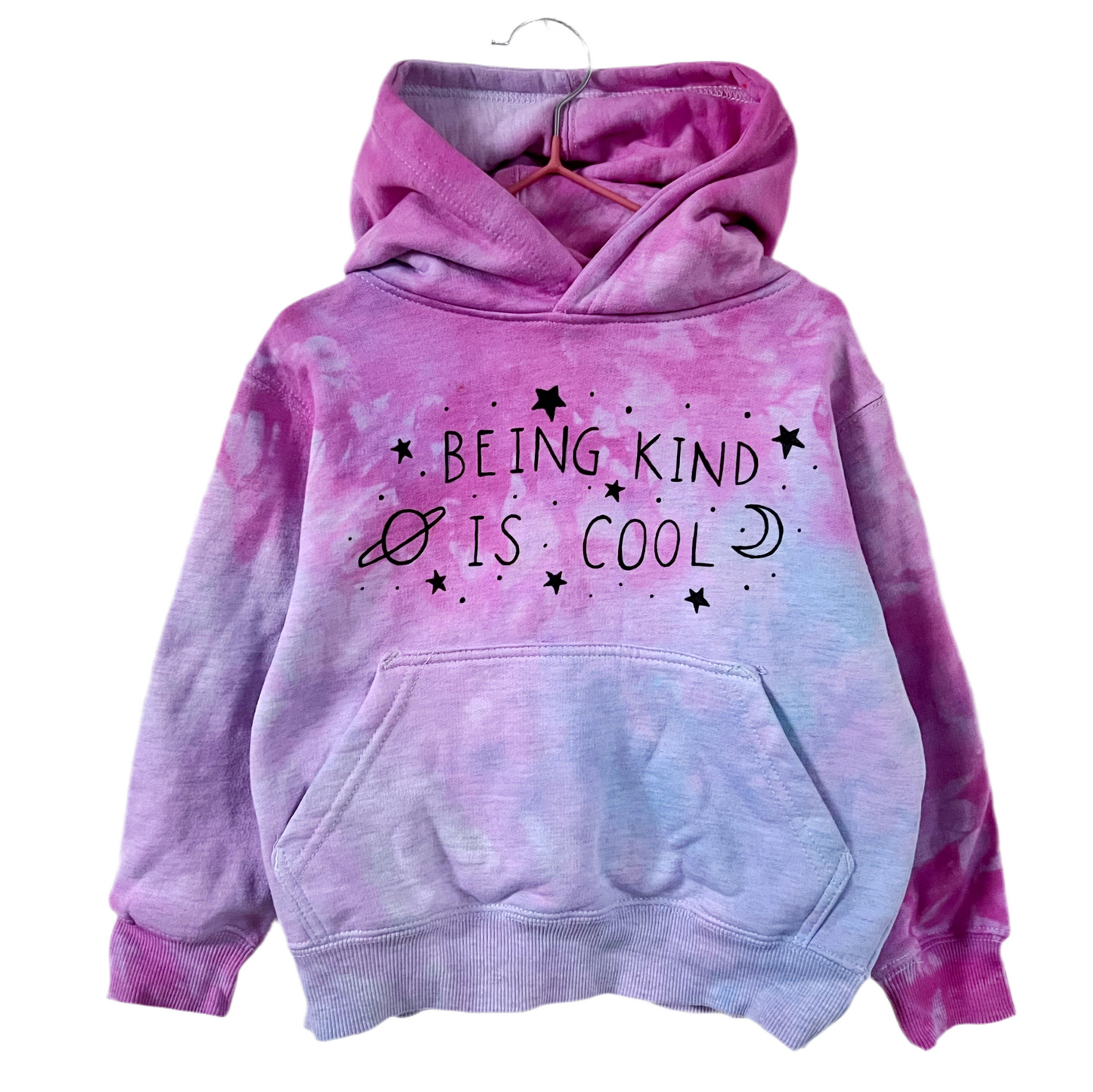 kids being kind is cool hoodie - tie dye