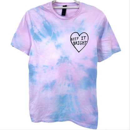 keep it bright tie-dye t-shirt