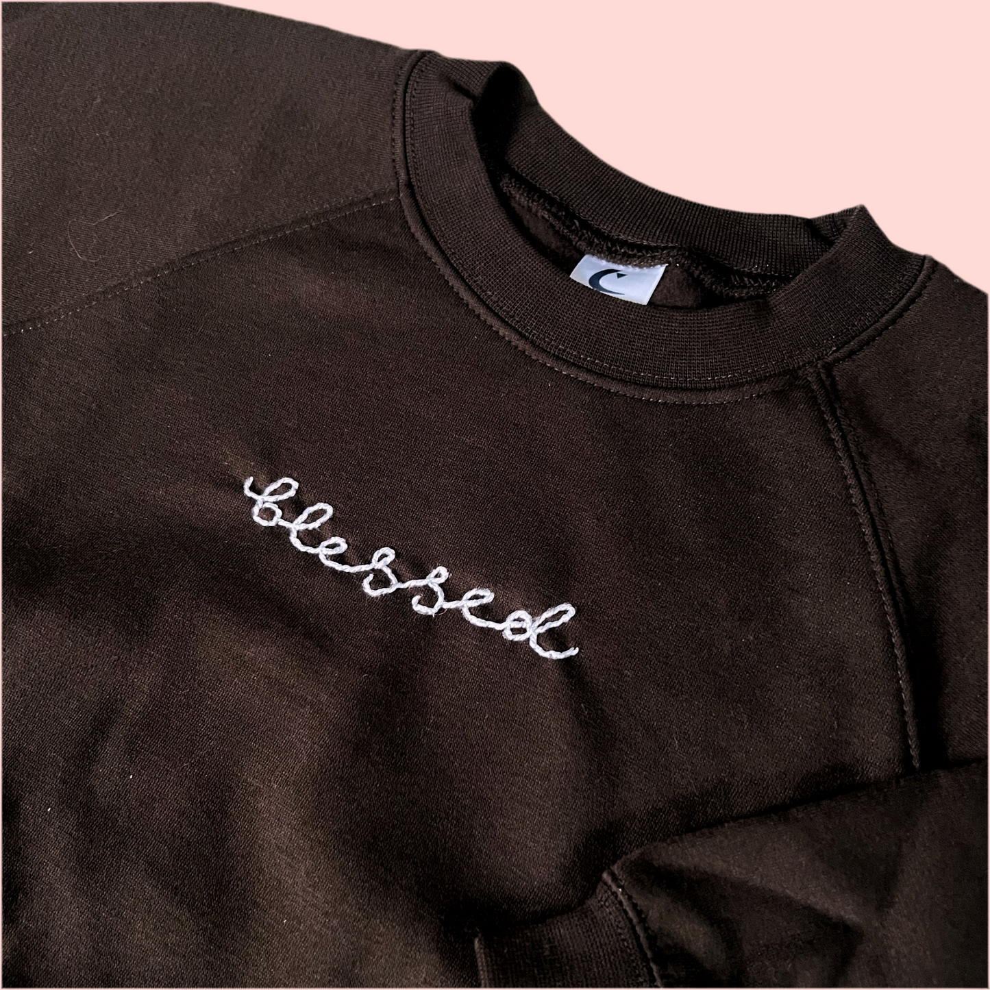 kids blessed hand-embroidered sweatshirt