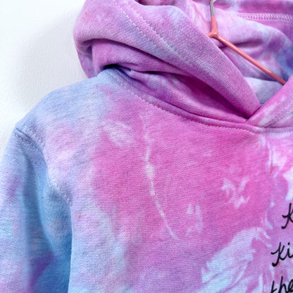 kind kids are the coolest hoodie - tie dye