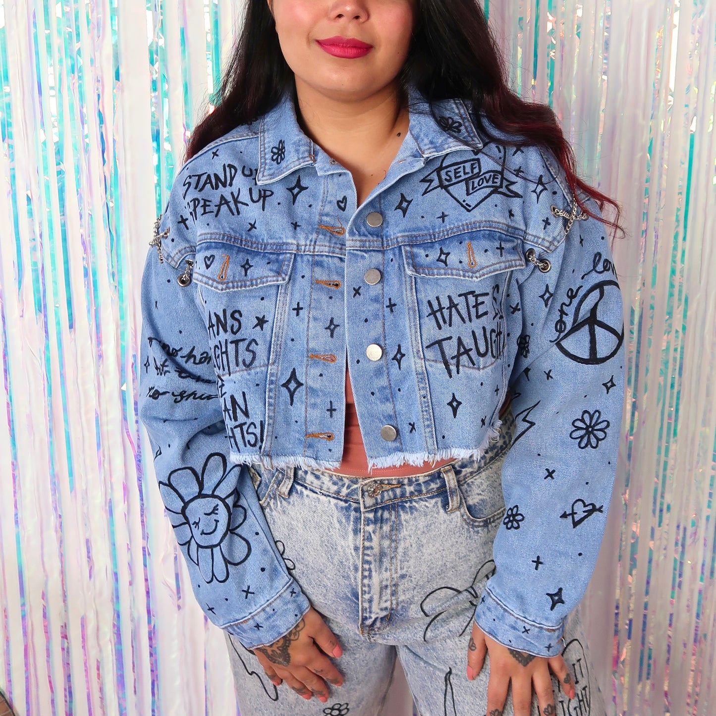 the ‘heart on sleeve’ denim jacket