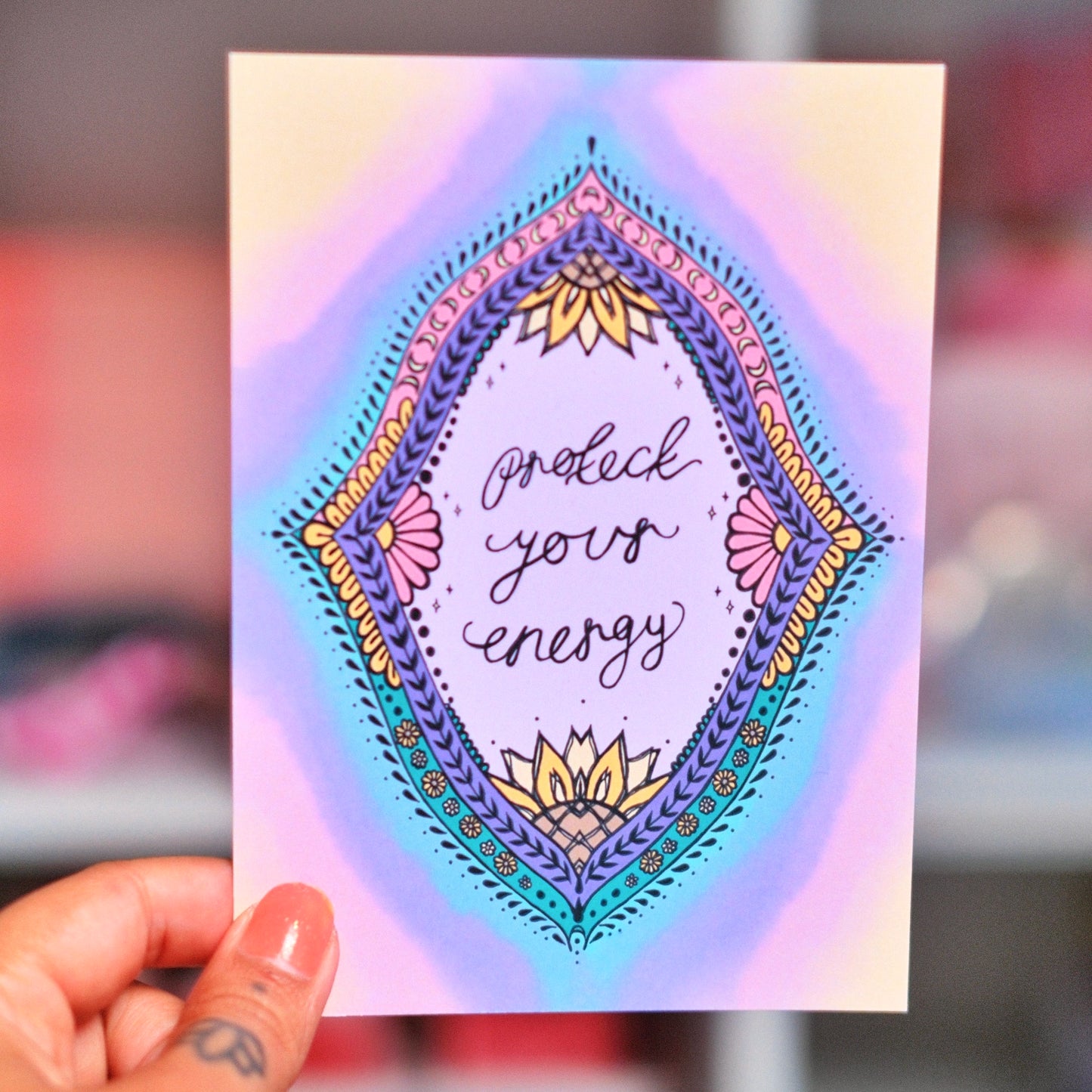 protect your energy - A6 print